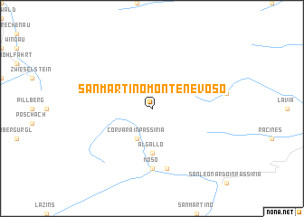 map of San Martino Montenevoso