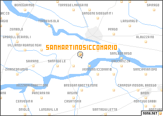 map of San Martino Siccomario