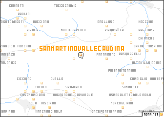 map of San Martino Valle Caudina