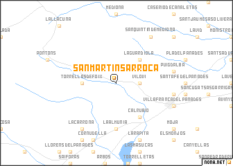 map of San Martín Sarroca