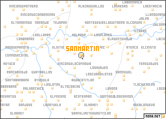 map of San Martín