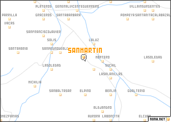 map of San Martin