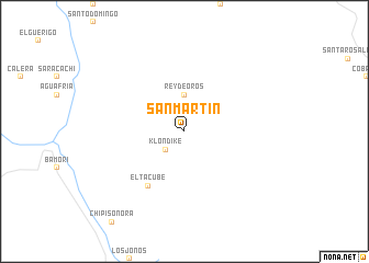 map of San Martín