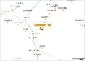 map of San Martín