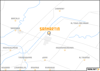 map of San Martín