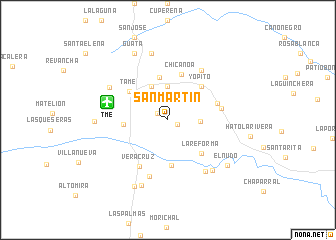 map of San Martín