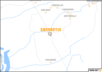 map of San Martín