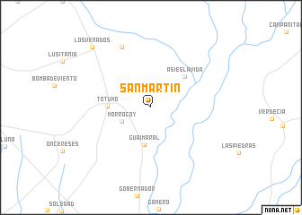 map of San Martín