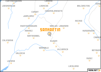 map of San Martín