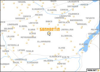 map of San Martín