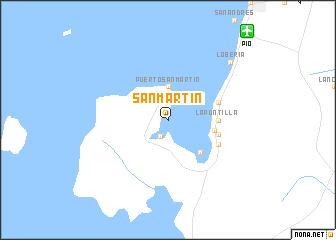 map of San Martín