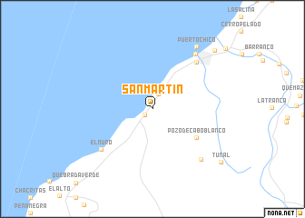 map of San Martín