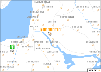map of San Martín