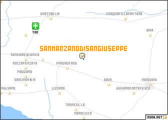 map of San Marzano di San Giuseppe
