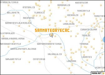 map of San Mateo Ayecac