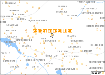 map of San Mateo Capuluac