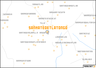 map of San Mateo Etlatongo