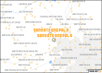 map of San Mateo Nopala