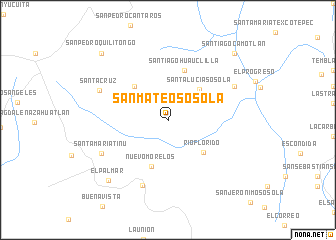 map of San Mateo Sosola