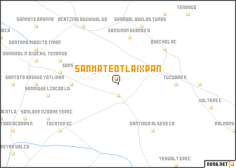 map of San Mateo Tlaixpan