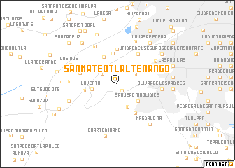 map of San Mateo Tlaltenango