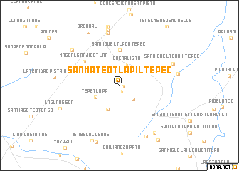 map of San Mateo Tlapiltepec