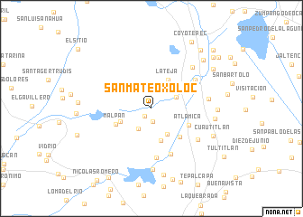 map of San Mateo Xoloc