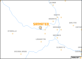 map of San Mateo