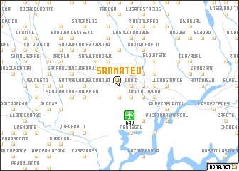 map of San Mateo