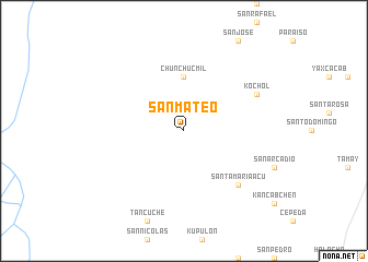 map of San Mateo