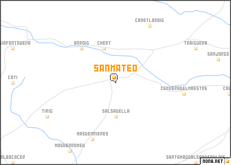 map of San Mateo