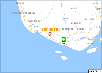 map of San Mateo