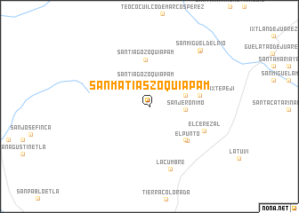 map of San Matías Zoquiapam