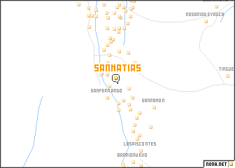 map of San Matías