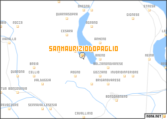 map of San Maurizio dʼOpaglio