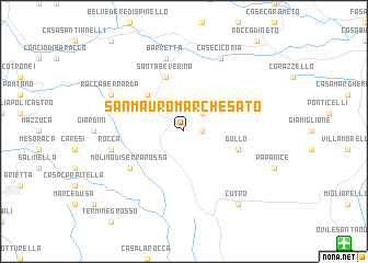 map of San Mauro Marchesato