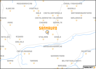 map of San Mauro