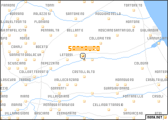 map of San Mauro