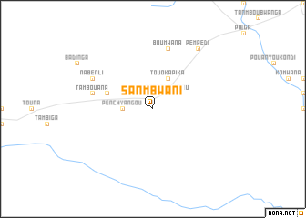 map of Sanmbwani