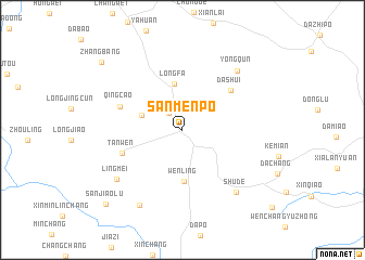 map of Sanmenpo