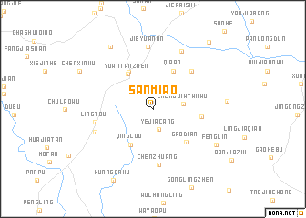 map of Sanmiao