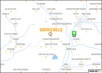 map of San Michele