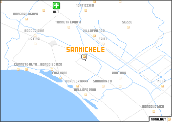 map of San Michele