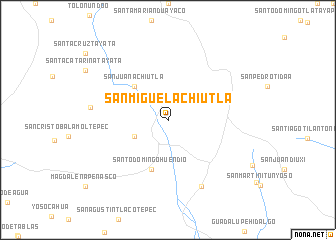 map of San Miguel Achiutla
