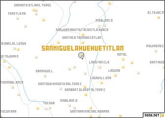 map of San Miguel Ahuehuetitlán