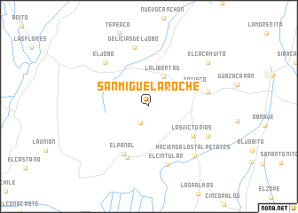 map of San Miguel Aroche