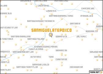 map of San Miguel Atepoxco