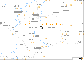 map of San Miguel Caltepantla