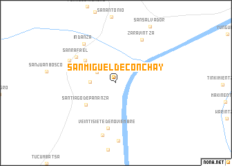 map of San Miguel de Conchay