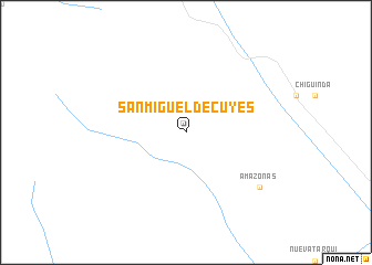 map of San Miguel de Cuyes